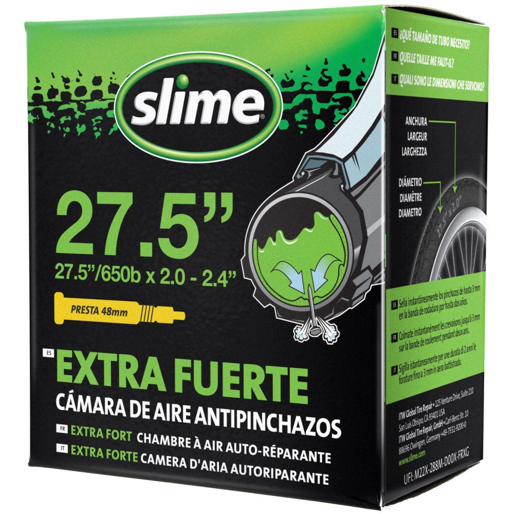 Photo de Chambre à air Slime 27.5" x 2.0/2.4 – Valve Presta auto-réparante par SLIME