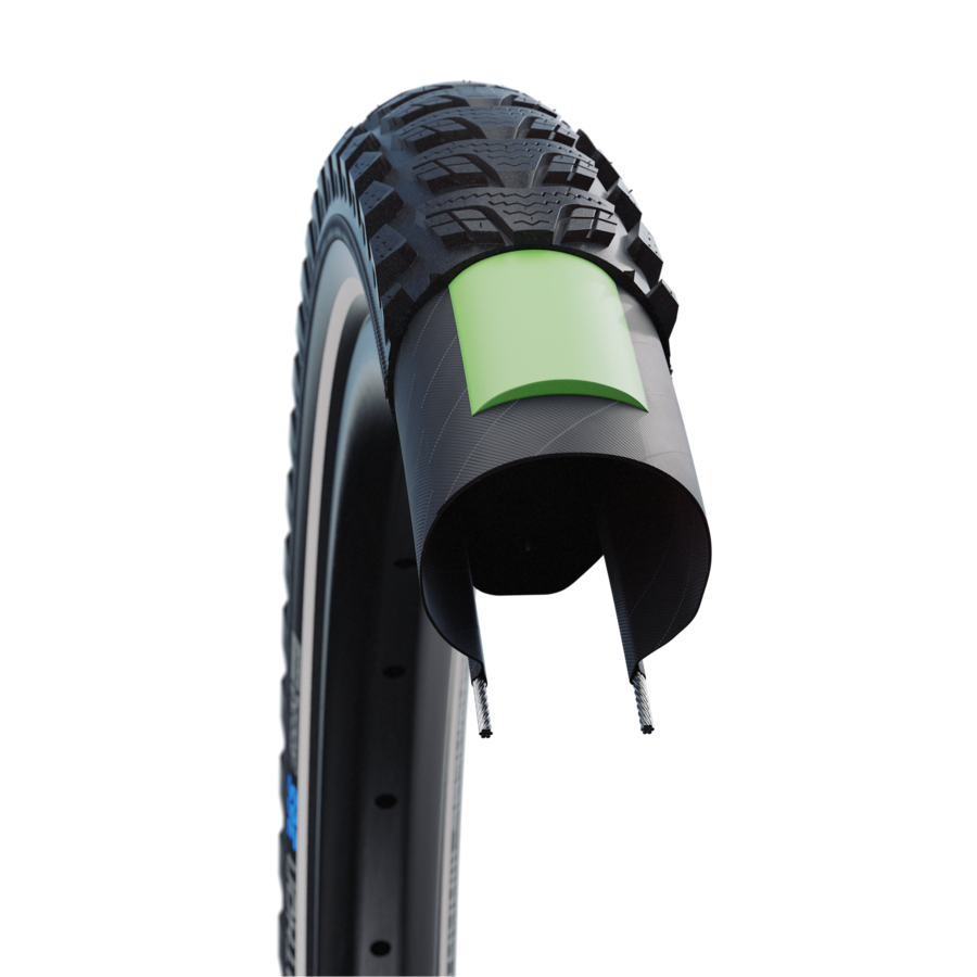 Photo de Pneu Vélo Schwalbe Marathon 365 Performance GreenGuard 26x2.15 – Addix 4Season E-Bike & Toutes Saisons par SCHWALBE