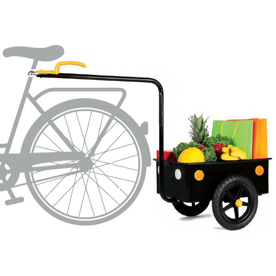 Remorque Vélo Bellelli Eco Trailer Mini – 40L – 31kg – Plastique Incassable