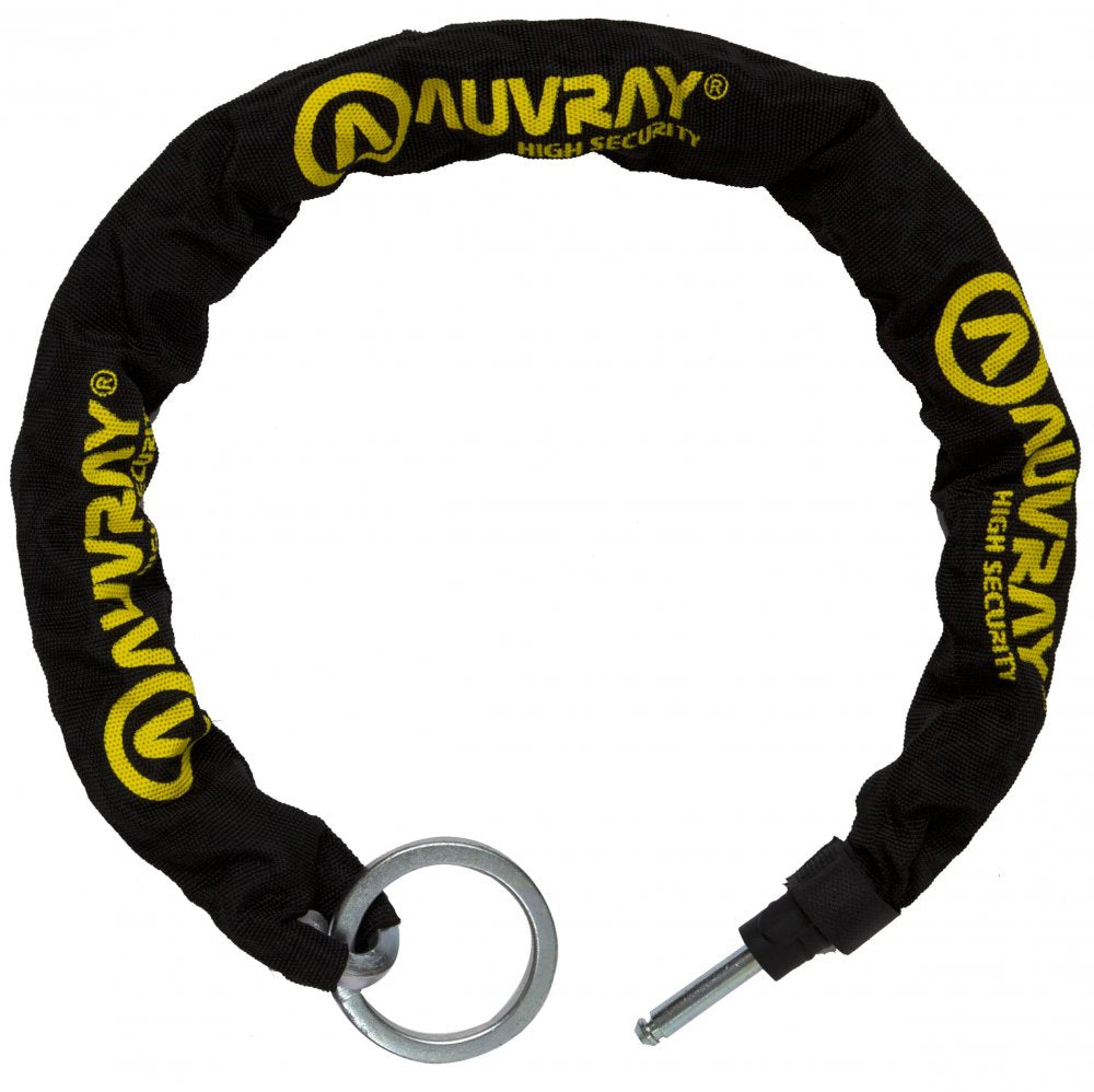 Chaîne lasso Auvray Plug – Ø8,5 mm x 90 cm – Pour antivol fer à cheval – Acier cémenté avec gaine nylon