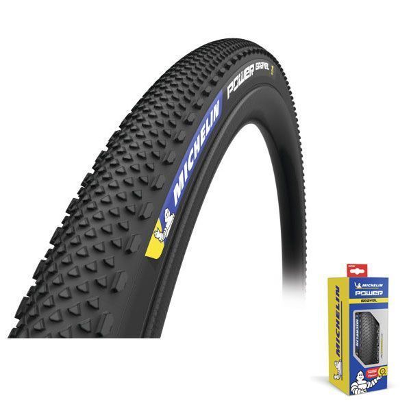 Pneu Gravel Michelin Power Gravel 700x35C (35-622) – Tubeless Ready – BEAD 2 BEAD Protek – X-Miles Compound – Tringles Souples – Noir