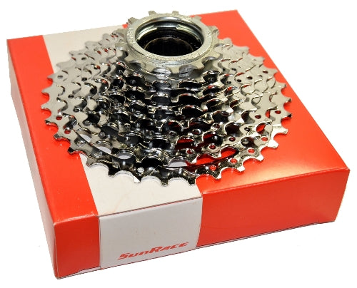 Photo de Roue Libre SunRace 8 Vitesses 13-32 Dents – Finition Chromée – Transmission Polyvalente pour VTT et Vélo de Ville par SUNRACE