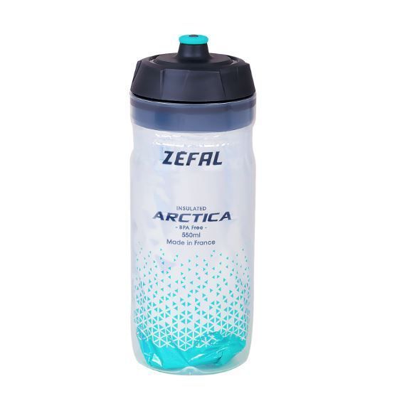 Photo de Bidon Isotherme Zefal Arctica 55 Silver / Caribbean Green 550 ml – Léger, Sans Odeur, Maintien Température 2h30 par ZEFAL