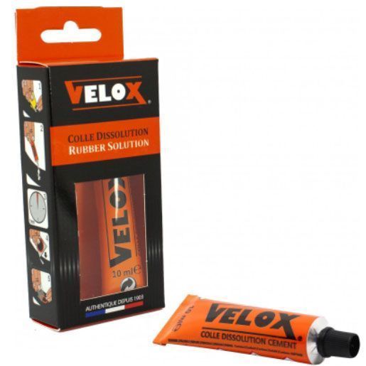 Colle de dissolution Velox 10 g – Pour rustines et réparation de chambres à air vélo