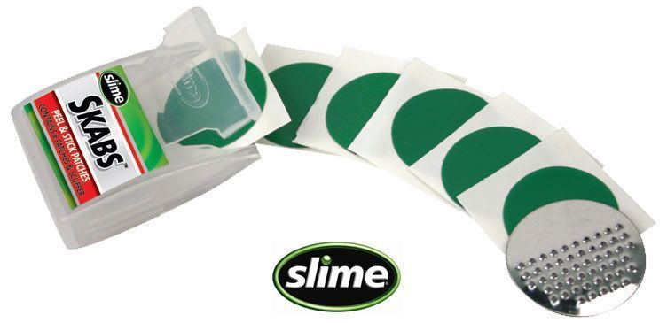 Kit rustines autocollantes Slime – 6 patches pour réparation rapide de chambre à air