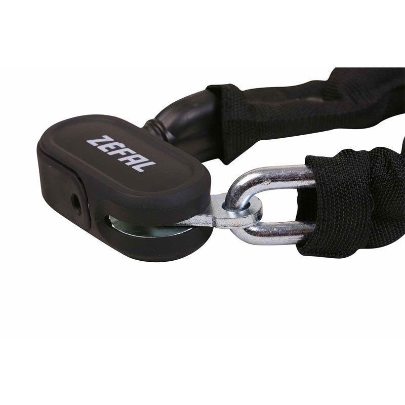 Antivol chaîne Zefal K-Traz M10 – Ø8 mm, 90 cm, double verrouillage Z Safe, 2 clés incluses
