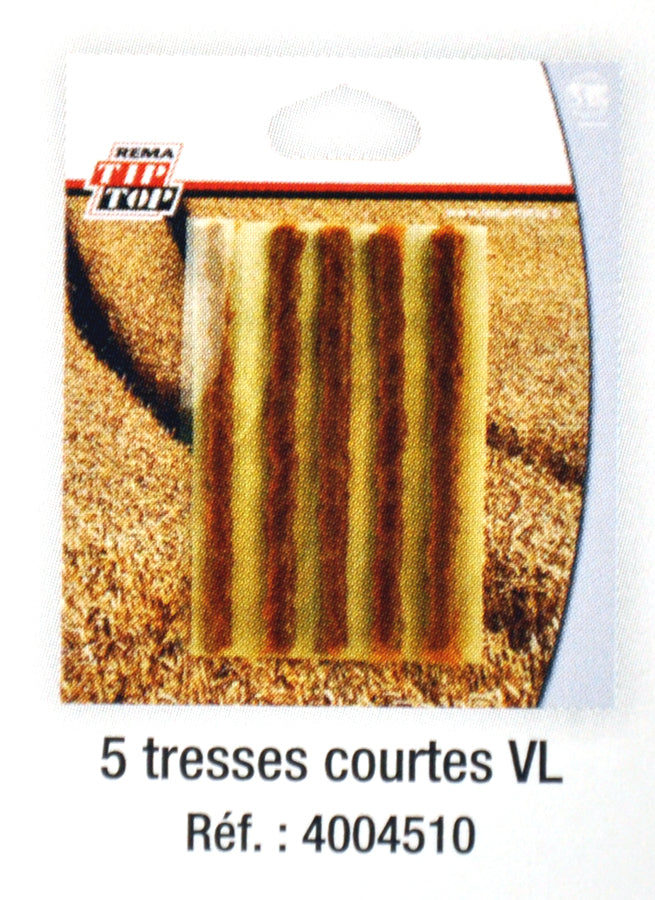 Tresses Longues TIP TOP pour Scooters & Véhicules Légers – Lot de 5 mèches de réparation pneus