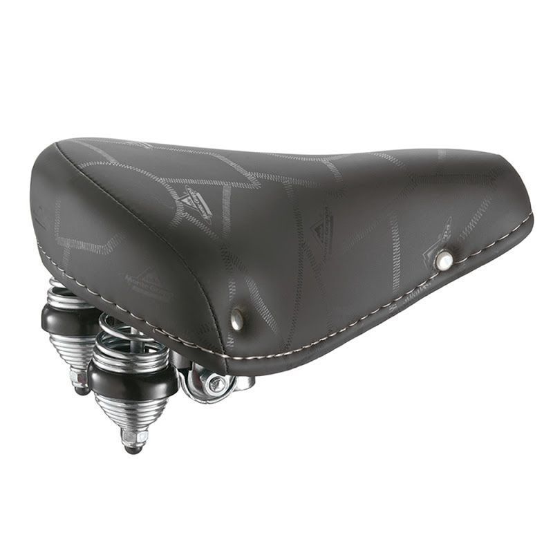 Selle vélo confort à ressorts unisexe VIAGGIO – 260 x 210 mm – Coloris noir