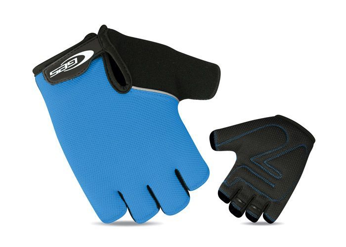Photo de Gants de vélo Classic Bleu taille M – Paume antidérapante résistante à l’abrasion, tissu Lycra respirant, retrait facile par GES