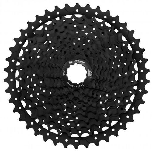 Photo de Cassette SunRace 11 Vitesses 11-46 Dents – Noir – CSMS8 EAZ-BOX B – Transmission Ultra Polyvalente pour VTT et Gravel par SUNRACE