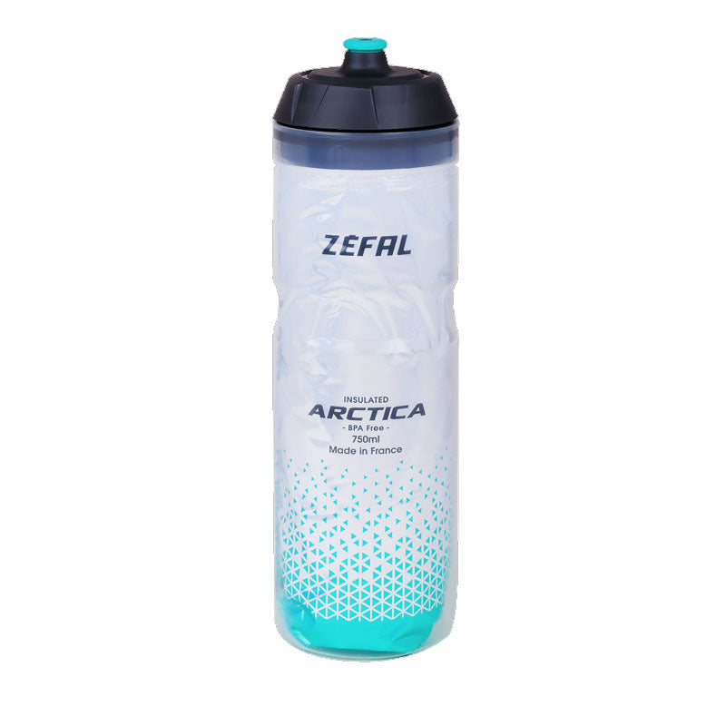 Photo de Bidon Isotherme Zefal Arctica 750ml – Silver/Caribbean Green par ZEFAL