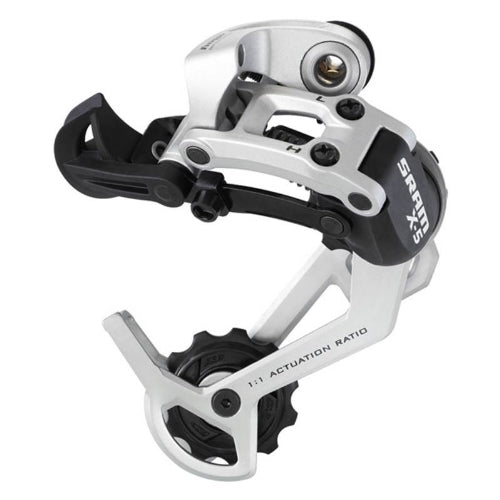 Dérailleur Arrière SRAM X5 – VTT 9 Vitesses – Chape Longue – Aluminium Argent