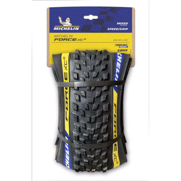 Pneu Vélo Michelin Force XC2 Racing Line 29x2.10 – Tubeless Ready & Grip Polyvalent (54-622)