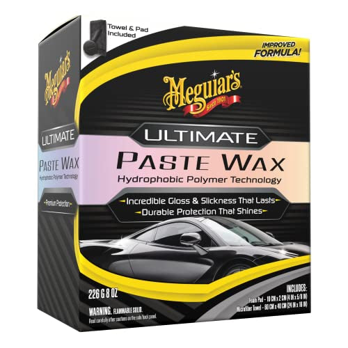 MEGUIAR’S Cire Lustrante en Pâte 227 g – Brillance et protection longue durée