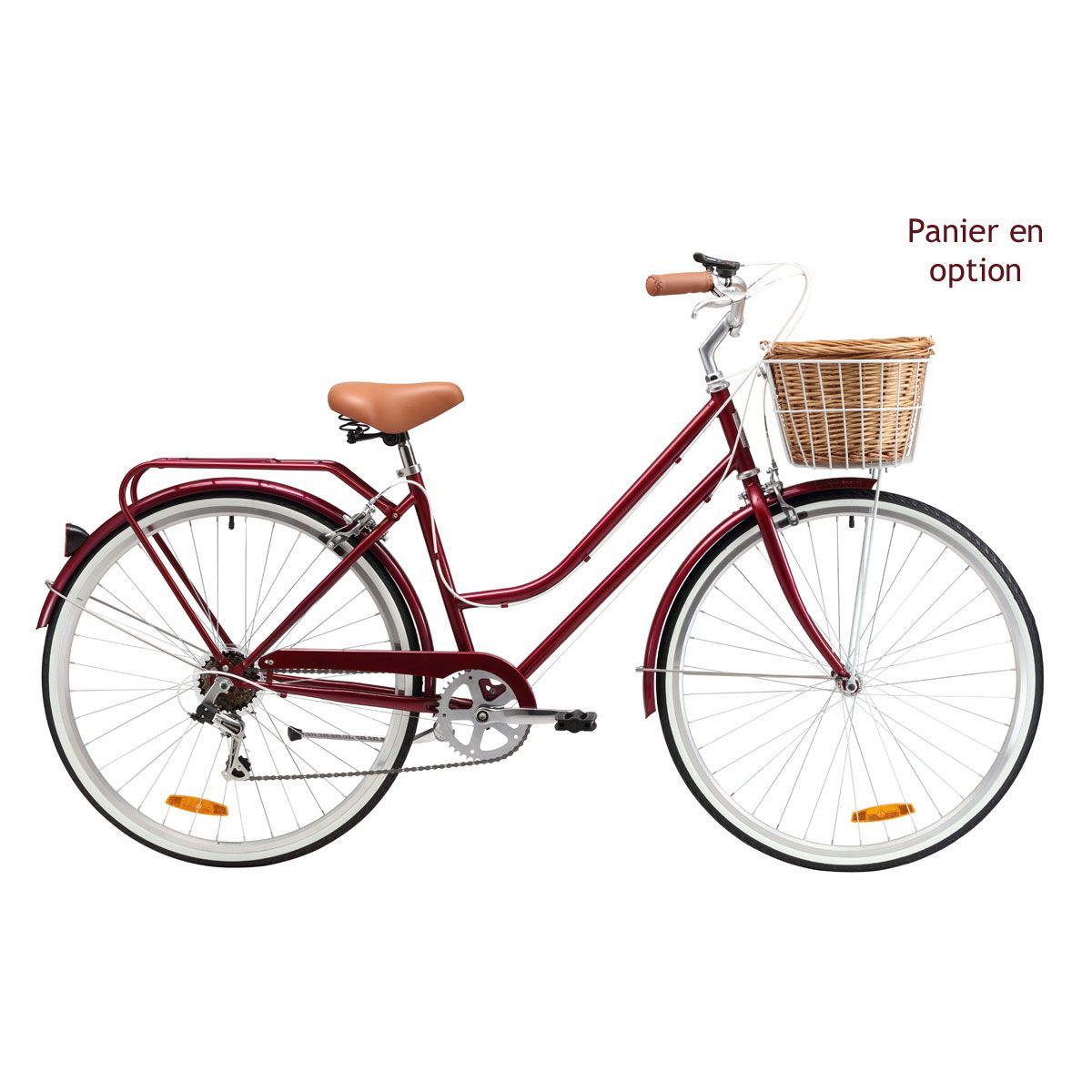 VELO URBAIN 28' REID LADIES CLASSIC LITE CHERRY RED L - 52CM 7 vitesses