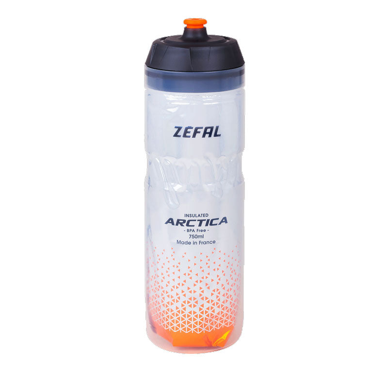 Photo de Bidon Isotherme Zefal Arctica 750ml – Silver/Orange, 2h30 Thermo par ZEFAL