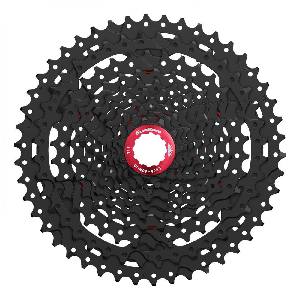 Cassette VTT Sunrace CSMS3 10 Vitesses – 11x40 – Finition Black – Large Plage de Développements