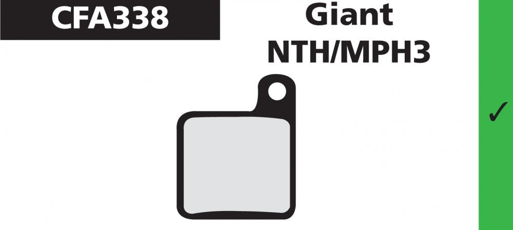 Plaquettes de frein vélo Giant NT MPH3 – Modèle EBC – Freinage puissant et endurant