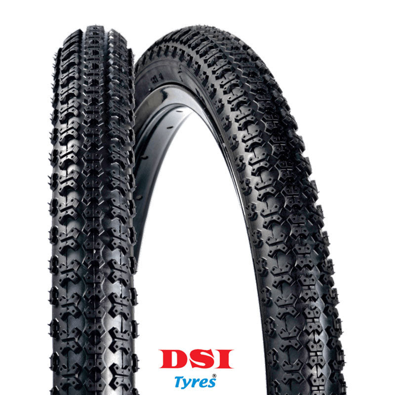 Photo de Pneu VTT 16x1.75 SRI-61 DSI – Full Black Profil Papillon par DSI TYRE
