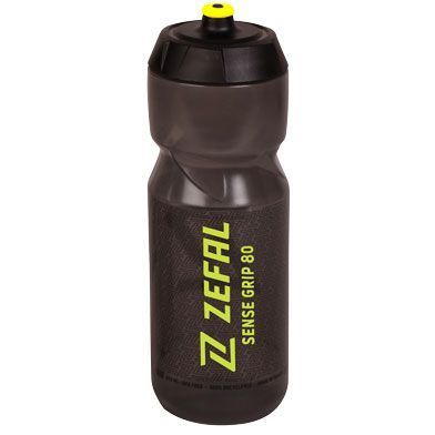 Bidon Zefal Sense Grip 80 Smoked Black / Jaune – 800 ml – Ergonomique, Léger, Sans BPA