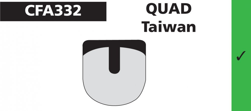 Plaquettes de frein vélo Quad Taiwan – Modèle EBC – Freinage fiable et durable
