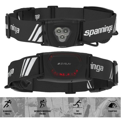 Ceinture lumineuse RUNNING LIGHT S-RUN – Éclairage avant blanc & arrière rouge, rechargeable USB