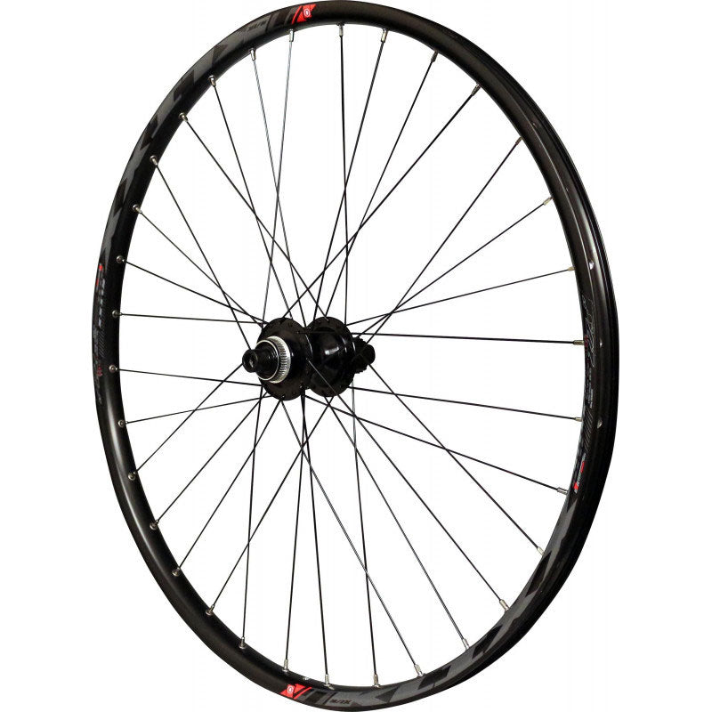 Roue arrière 27.5" VTT Velox – Jante Mach1 KLIXX 23C Tubeless Ready, disque Centerlock, moyeu Shimano MT510 BOOST 148mm, cassette Micro Spline 12V