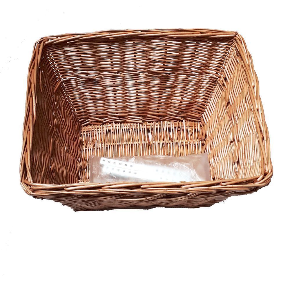 Photo de Panier Vélo en Osier – 35x20x20 cm – Style Classique et Élégant par BELLELLI