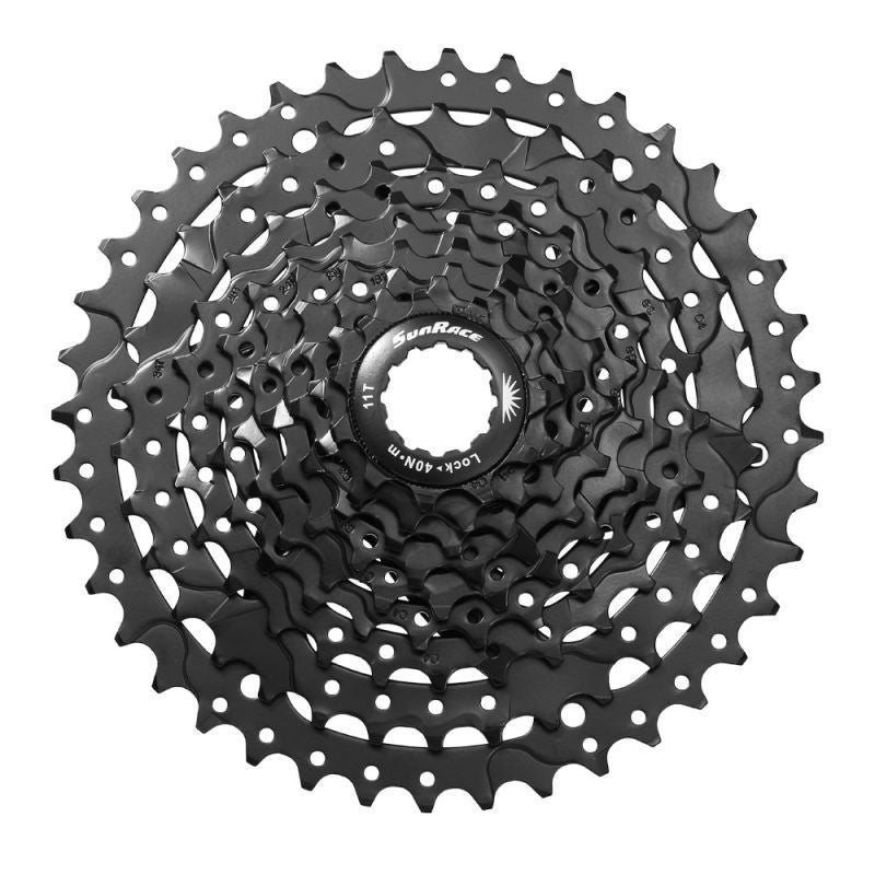 Cassette VTT Sunrace CSM980 9 Vitesses – 11x40 – Finition Black – Large Plage Polyvalente