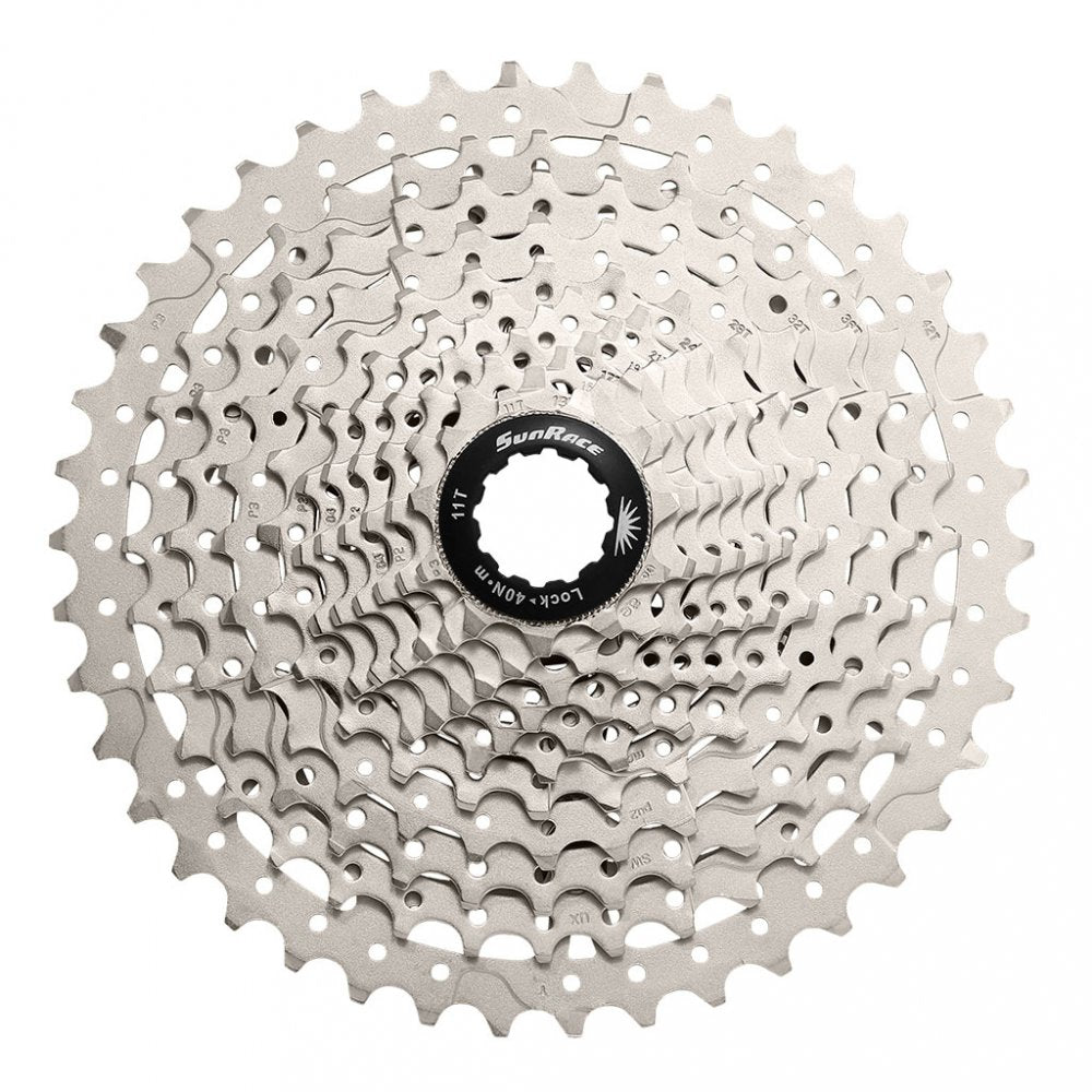 Cassette VTT Sunrace CSMX80 11 Vitesses – 11x51 – Finition Metallic – Large Plage de Développements