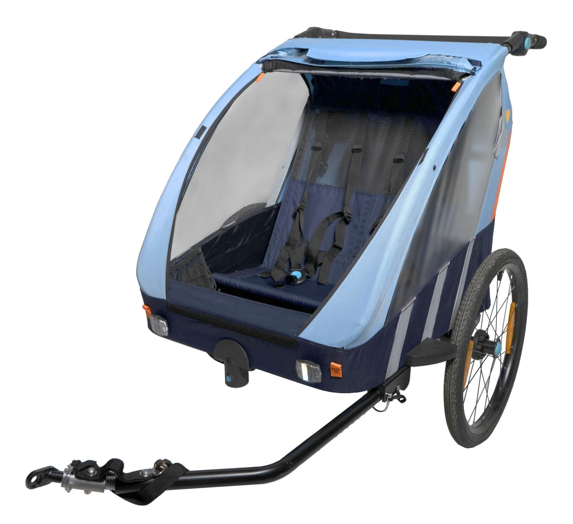 Remorque Enfant Vélo Bellelli Trailblazer Light/Blue – 2 Places – Roues 20"