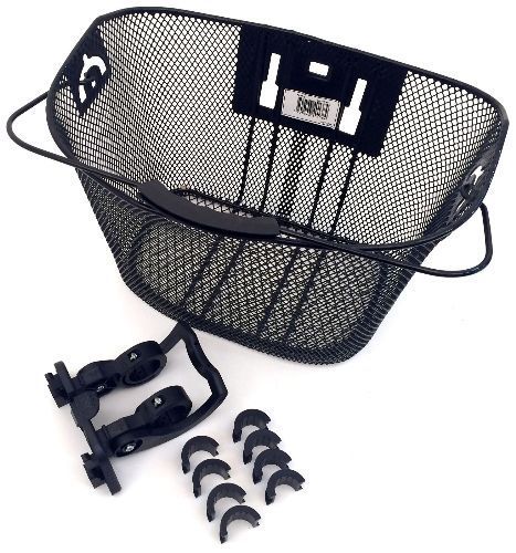 Panier Avant Vélo à Clip – Fixation Guidon 22,2 / 25,4 / 31,8 mm – Amovible et Résistant