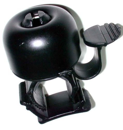 Sonnette vélo noire Ping – Timbre compact en métal, son clair et discret