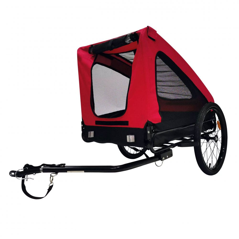 Remorque Vélo pour Chien Bellelli Rouge & Noir – 40 kg – Confort & Sécurité