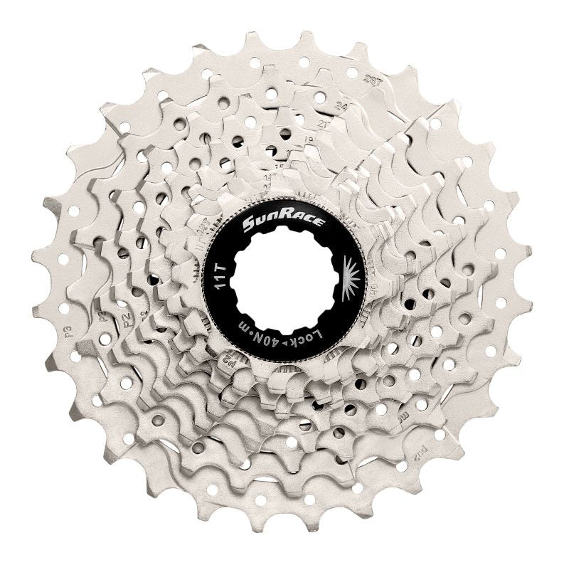 Cassette Route Sunrace CSRS1 10 Vitesses – 11x28 – Finition Silver – Transmission Fluide et Fiable