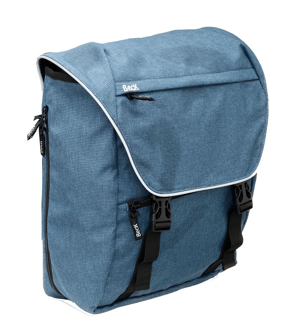 Sacoche vélo BECK Sporty Blue 16L – Étanche, Compacte et Sportive – 30x15x35 cm