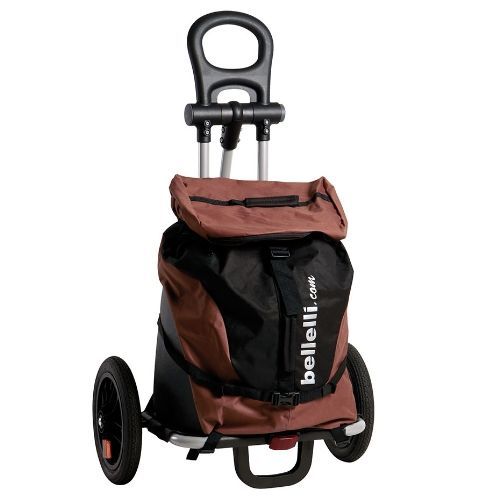 Remorque Vélo Bagagère Bellelli B-Tourist – Fixation Cadre – 25kg – Marron