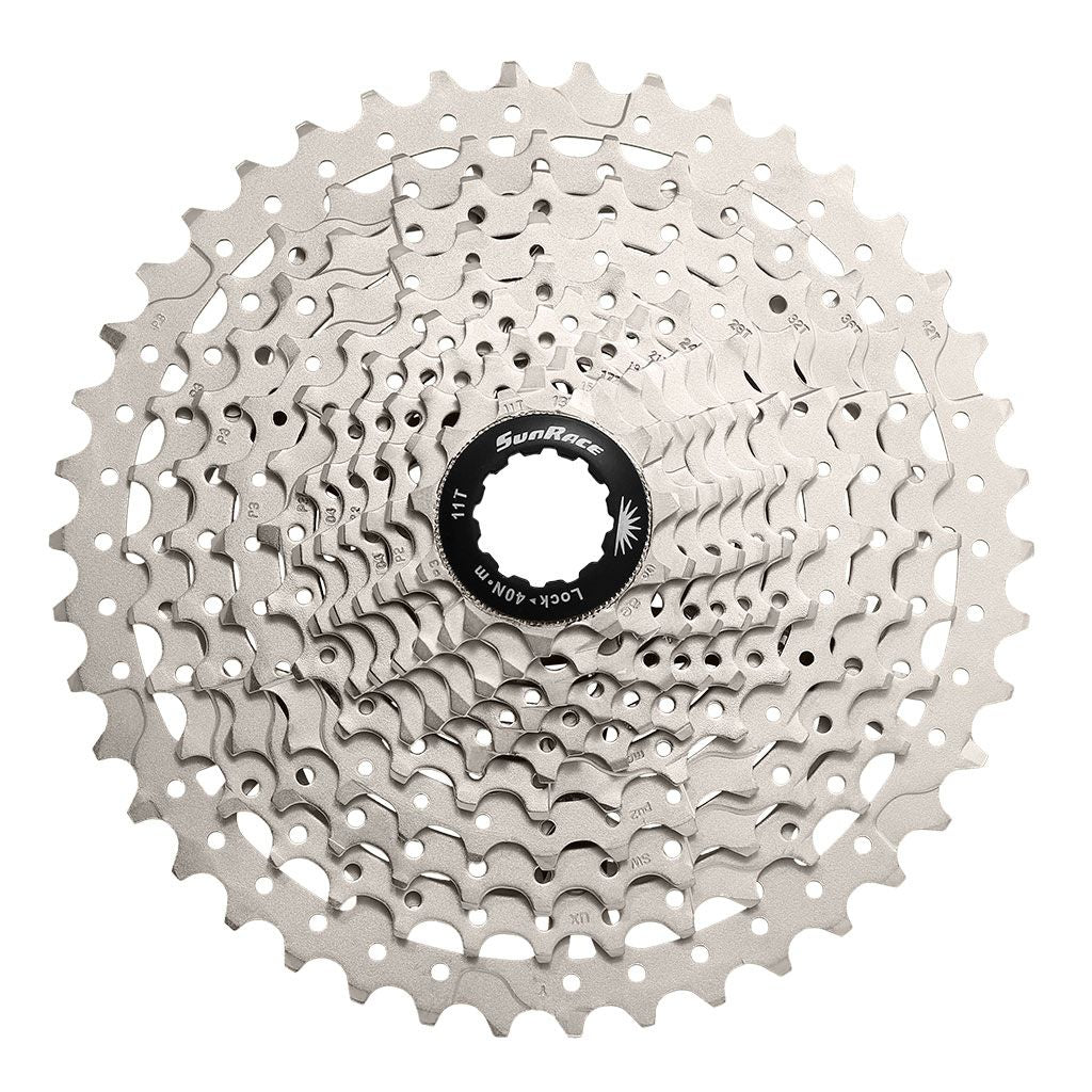 Cassette VTT Sunrace CSMX80 11 Vitesses – 11x51 – Finition Metallic – Large Plage de Développements