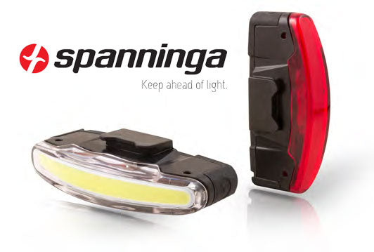 Kit éclairage vélo ARCO AV+AR USB – LED COB 80+30 Lumens, ultra-mince et rechargeable