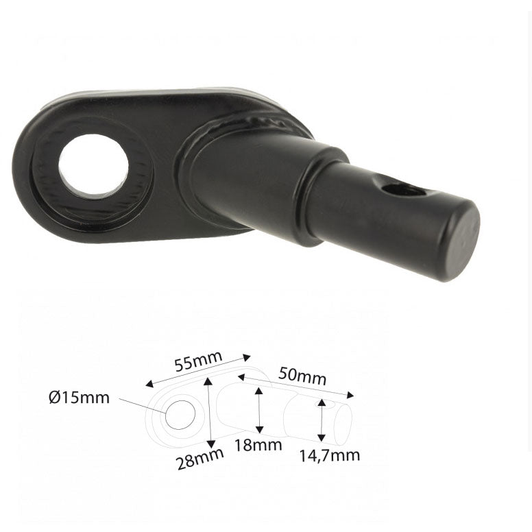 Attache Remorque Vélo BIKE ORIGINAL – Ø15 mm – Fixation Axe Arrière