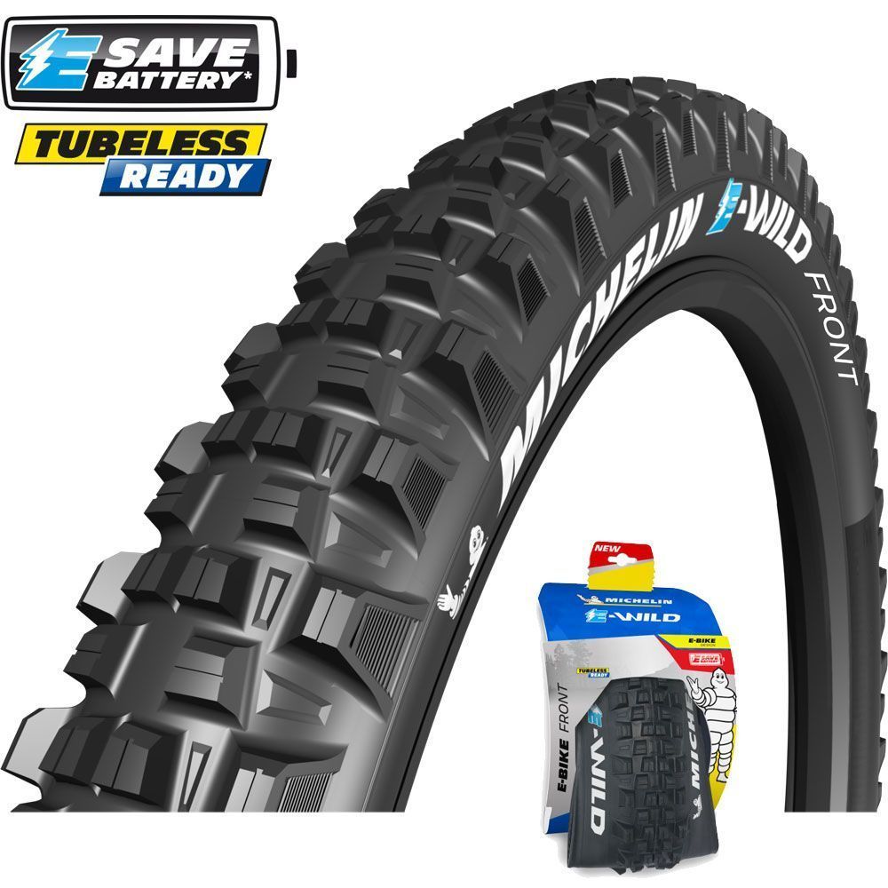 Pneu Vélo Michelin E-Wild Front 29x2.60 – E-GUM-X, Grip Renforcé & Gravity Shield (61-622)