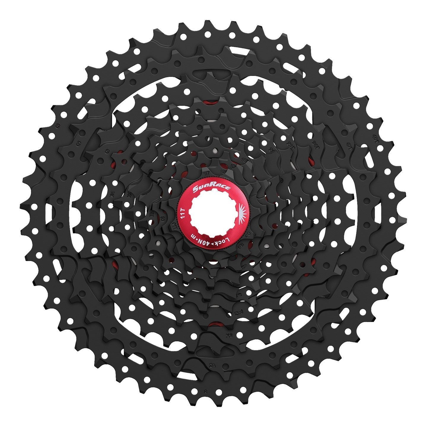 Cassette VTT Sunrace CSMS3 10 Vitesses – 11x40 – Finition Black – Large Plage de Développements