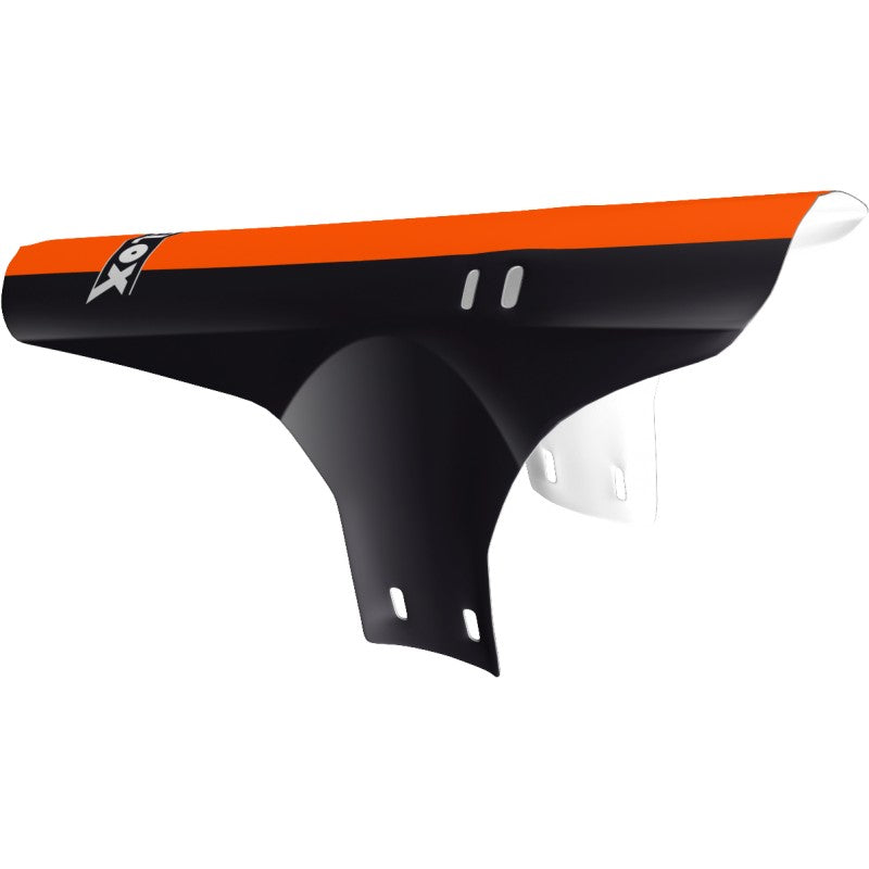 Garde-boue avant avec collier – Noir et Orange – Priplack® résistant et léger – Montage rapide