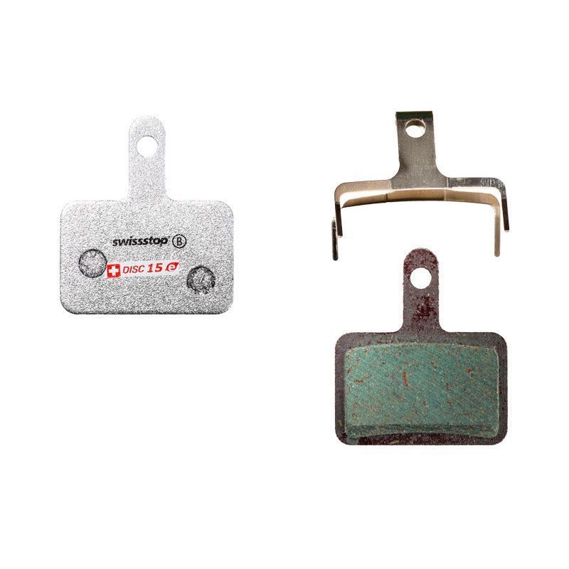Photo de Plaquettes de frein SwissStop Disc E – Compatibles Shimano Deore, LX, Alivio, Acera, Altus, Tektro & TRP – Spécial VAE et longue durée de vie par SwissStop