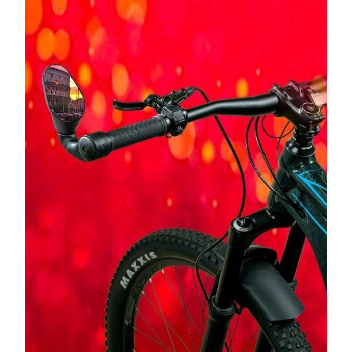 Photo de Rétroviseur vélo Sprintech City XL – Grand format – Droite ou gauche – Large champ de vision – Guidon droit ou courbé par SPRINTECH