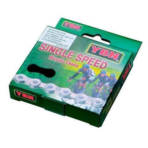 Chaîne vélo Yaban 1/3 vitesses – 112 maillons – 1/2" x 1/8" – Marron – Transmission simple et fiable