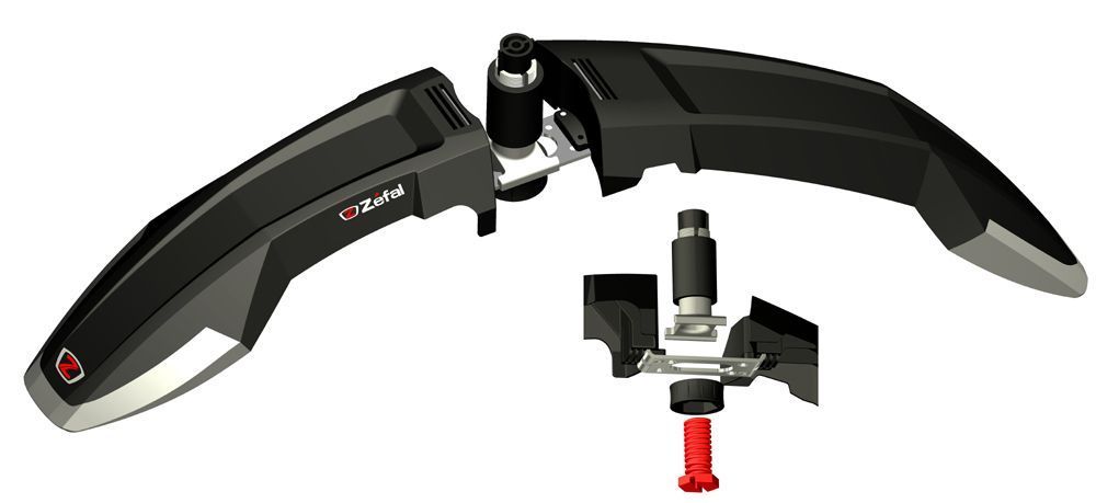 Garde-boue avant VTT – Zefal Deflector FM60 – Large couverture – Fixation sur fourche