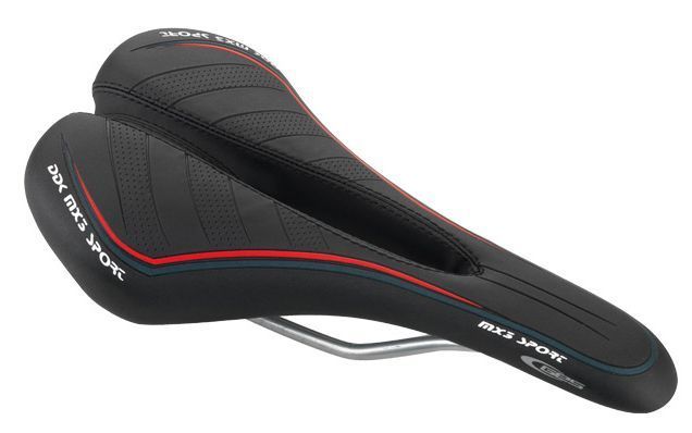 Photo de Selle vélo MX3 Sport – Noire 270 x 135 mm, pour course et VTT par GES