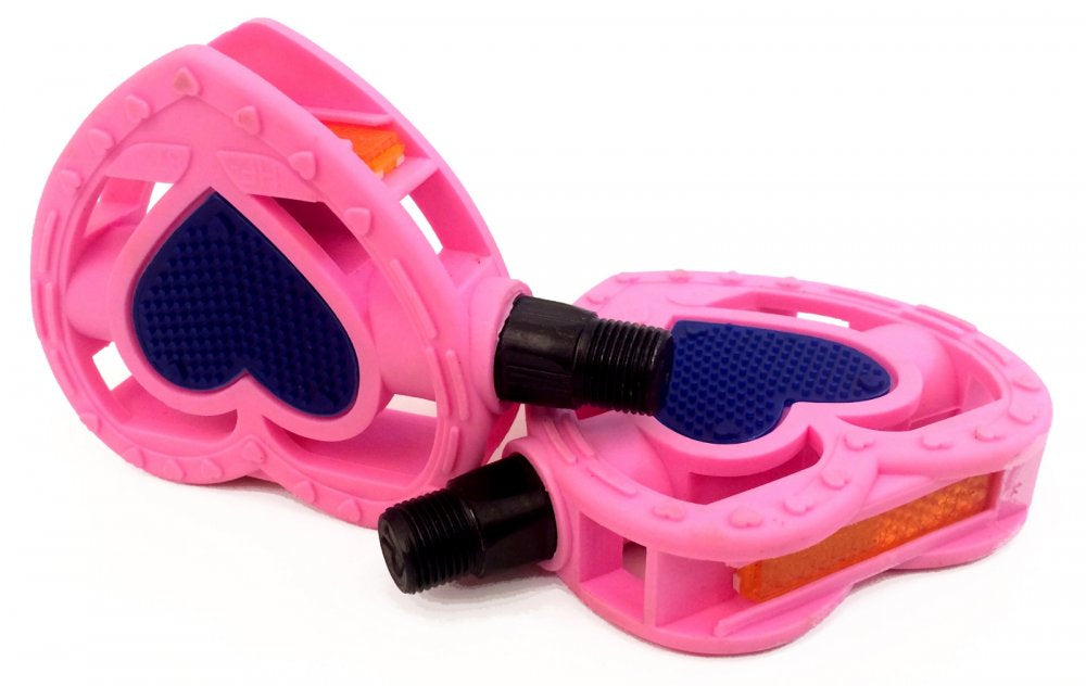 Pédales enfant fillette avec motif cœur – Légères et sécurisantes