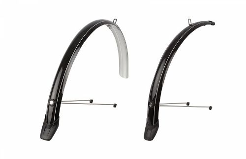 Garde-boue vélo 28" – Set avant et arrière 51 mm – Noir – Polisport